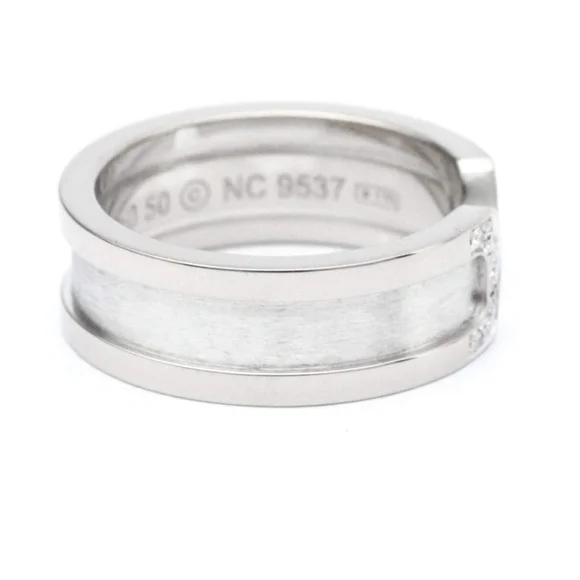 SOLD- Cartier C De Cartier 18K White Gold Diamond Ring - Picture 2 of 12